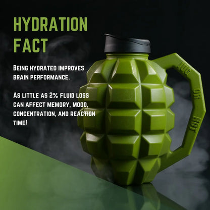 Jug or Nade Mega Grenade Water Bottle- Green